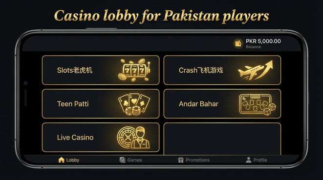 Lobby view of a8game for Pakistan users - 4